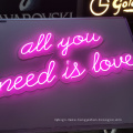 Custom led neon sign unbreakable acrylic backing board led neon letter sign wholesale neon sign